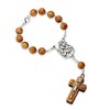 NKlaus 16 cm Ten Rosary Saint Christopher Real Wood 3