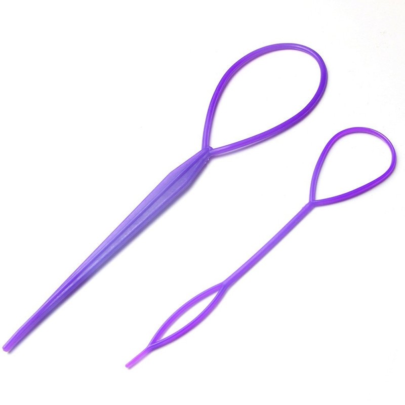10PCS Plastic Magic Pull Hair Pin Tail Hair Braid Ponytail