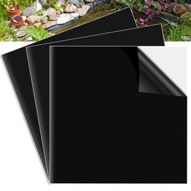 U0U 3 Pcs 10 x 10 Inches Pond Liner Repair Patch,Self-Adhesive PVC Pond Liner Repair Patch Kit,Waterproof Pond Liner Seam Tape for EPDM Pond Liner Garden Cover Repair