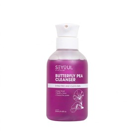 SEYOUL Limpiador Facial Espumoso Butterfly Pea – Limpieza Profunda de Poros, Control de Grasa y Acné, con Extracto de Flor Butterfly Pea, Té Verde y Aloe Vera, para Piel Grasa y Sensible
