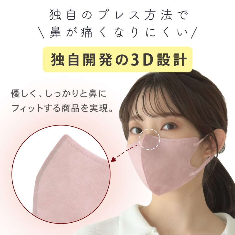【マスク工業会正会員】3D 冷感マスク 不織布マスク ひんやり 夏 マスク 涼しい 接触冷感 冷感不織布 使い捨て