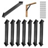 (4-PC) 45 Degree Angle Support Bracket，Pergola Kit Heavy Duty Connectors，Corner
