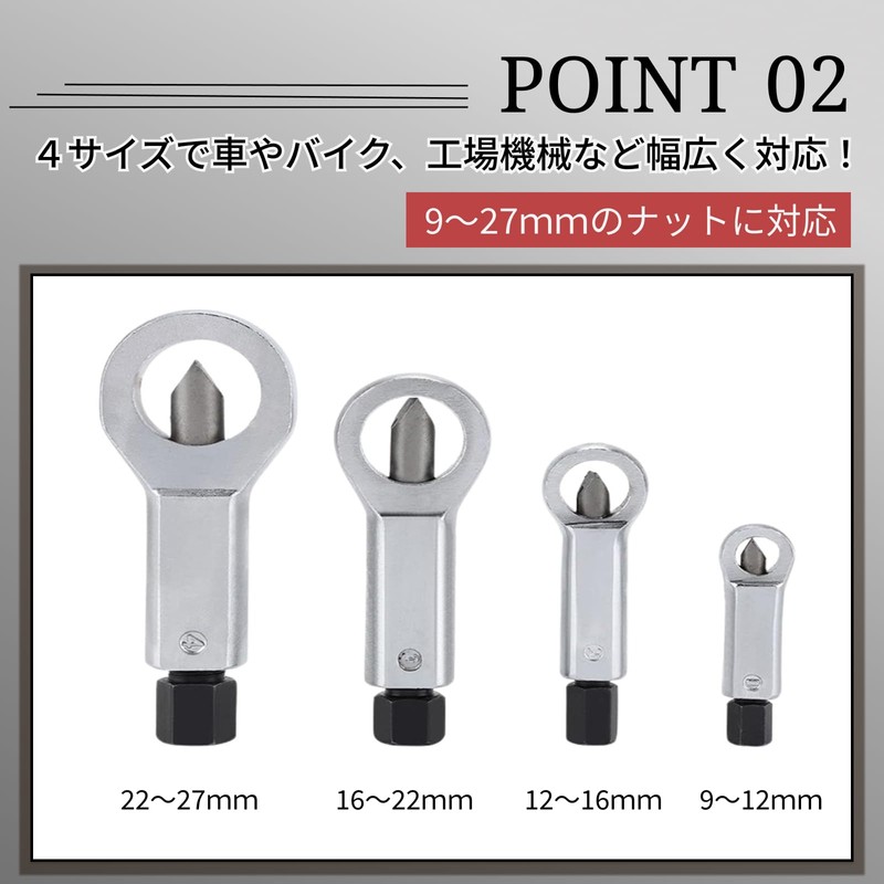 Nut Splitter, Nut Breaker, Screw Remover, Nut Remover, Metal Cutter,