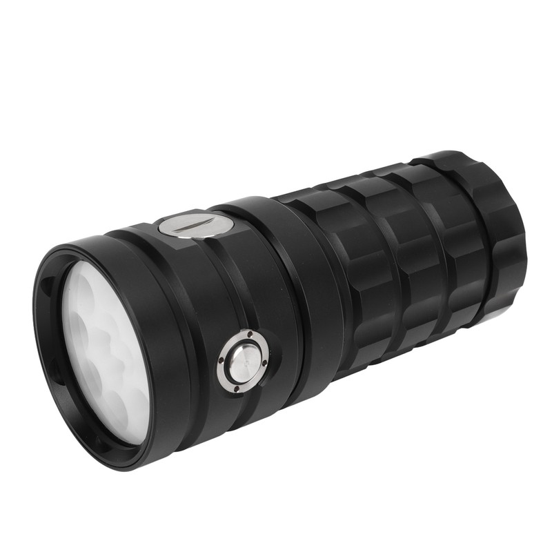 Diving Flashlight Super Bright Flashlight 18000LM Aluminum Alloy IPX8 Waterproof