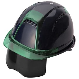 Toyo Toyo Safety Helmet with Shield Venti Plus Navy Blue Eve Green Smoke Lens Made-to-order 391F-G-S