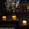 Solar Candles Outdoor Waterproof, 4pcs Rechargeable Dusk to Dawn Little