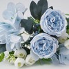 4 Pack Artificial Peony Silk Flower Hydrangea Fake Bouquet Elegant