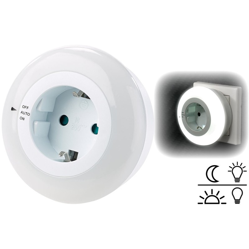 revolt Twilight Light: LED Night Light with Twilight Sensor and