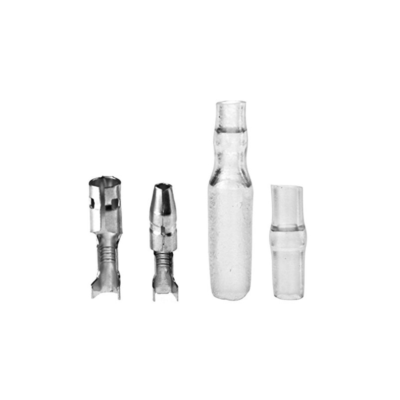 New 3.9mm Motorcycle Bullet Male & Female Connector With Covers