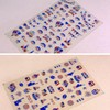 4 Sheets Independence Day Nail Art Stickers 5D Embossed Self