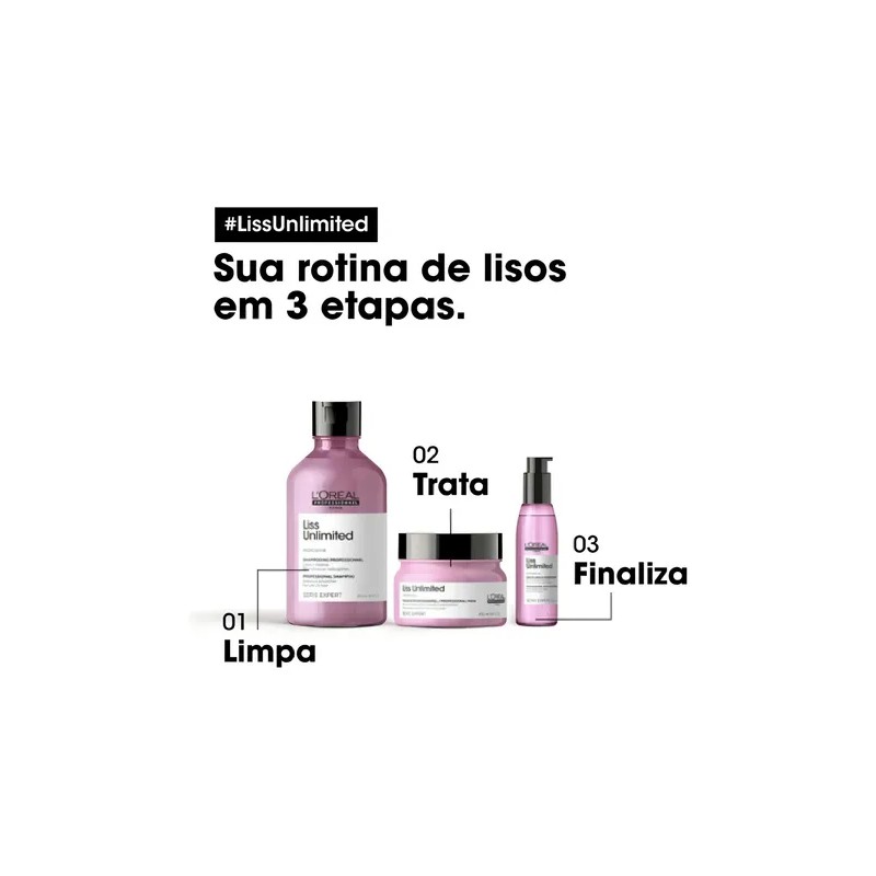 Loreal Pro Expert Liss Unlimited - Champ 300 ml Completo