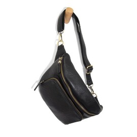 Joy Susan Women's Fashion Purse Rory Organizer Sling Belt Bag - Black