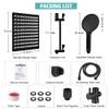 Tudoccy Shower Head, 8‘’ High Pressure Rainfall Shower Head/Handheld Shower