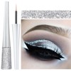 Glitter Eyeliner and Eyeshadow - Waterproof Sparkle Long-Lasting Smudge-proof Liquid