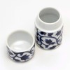 Tabletop Toothpick Holder with Lid, Arita Pottery, Blue Arabesque, Made