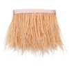 HaiMay 3 Yards Champagn Ostrich Feathers Fringe Trim Sewing Feather