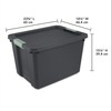 Sterilite 6 Pack 20 Gallon Latch Tote, Stackable Plastic Storage