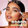 Microblading Eyebrow Pen - Dual-Ended 2-in-1 Eyebrow Pen with Brush,