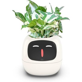 Vibezy - Ai Smart Planter, Your Smart Planter Companion, Smart Planter, A Flowerpot That is Like a Pet, Endowed with Real Affection, Gift (Purple)