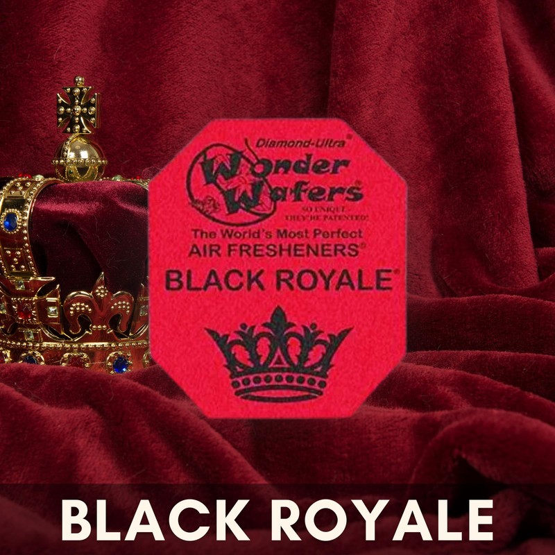 Wonder Wafers 75 count Air Fresheners Individually Wrapped, Black Royale