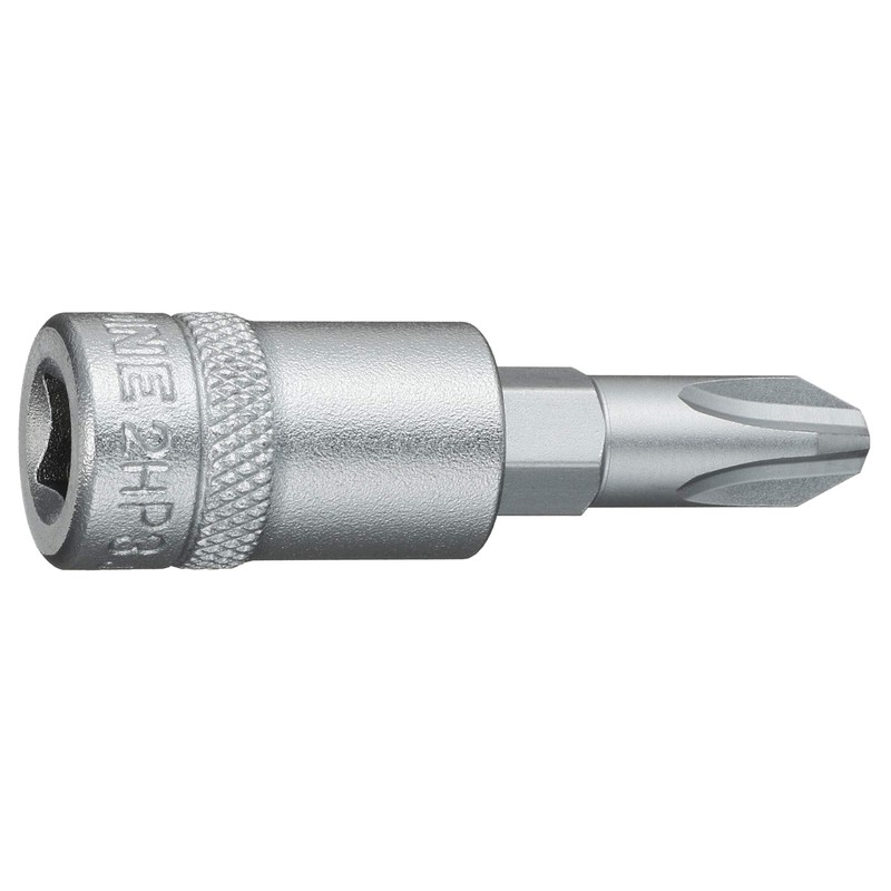 Tone 2H-P3 Driver Bit Socket, 1/4-inch (6.35-mm) Drive, (+) No.