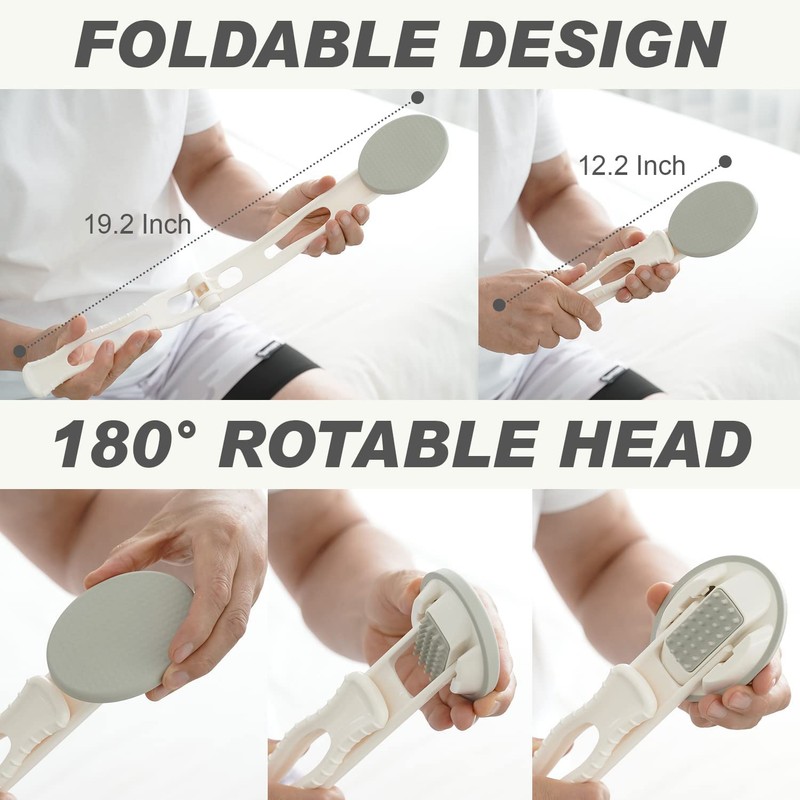 DOWMI Lotion Applicator for Back - 3-1 Foldable, Cream, Sunscreen,
