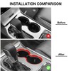 Jimen Compatible with Jeep Grand Cherokee 2011-2021, Front Cup Holder