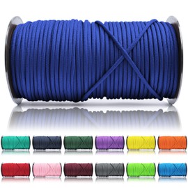 Ganzoo © Paracord 550 Rope, Royal Blue, 4 mm, Cord Type 3, Nylon & Polyester, Ideal for Crafting Dog Lead/Collar, Bracelet, Camping, Survival and Outdoor Use, 100 m, All-Purpose Rope, 7 Inner Strands
