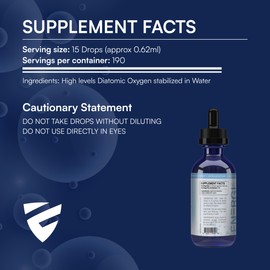 ENERGI Liquid Oxygen Drops, Improves Strength & Boost Oxygen and Energy Levels, Encourages Athletic Performance and Oxygen Boost, 4oz Bottle, 190 Servings