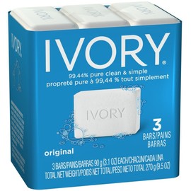 Ivory Bar Soap, 3.1 oz bars, 3 ea (Pack of 12)
