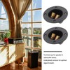 2PCS Round 2-Way Speaker Box Terminal Binding Post Screw Cup