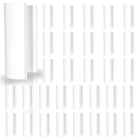 32PCS White Snap Clamps for 1/2 Inch Greenhouses PVC Pipe, Row Covers, Shelters, Bird Protection, 2.4 Inches Long, White (White-3/4inch)