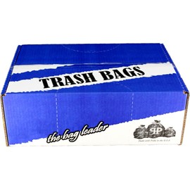 (100 Pack) Plexon 55-60 Gallon Clear Trash Bags - 32-55 gal, 38" x 58", 3 Mil Heavy Duty - Contractor Garbage Bags Rollout Round Square Trash Cans