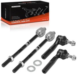 A-Premium Set of 4, Front Inner and Outer Tie Rod End Kit, Compatible with Saab 9-3 2006-2011, 9-3X 2010-2011