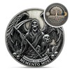 Grim Reaper Memento Mori Coin - Skull Tree of Life
