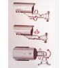 O&W Security 2 x Dummy Camera Fake Surveillance Camera with