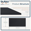BUBOS 4 PCS Acoustic Panels,24''x12'' Fabric Soundproof Wall Panels,Self-adhesive Sound