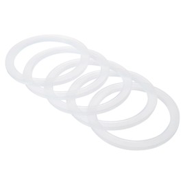 PATIKIL 70mm Regular Mouth Silicone Sealing Rings, 20 Pack Reusable Leak-Proof Gaskets for Mason Jar Lids, Translucent