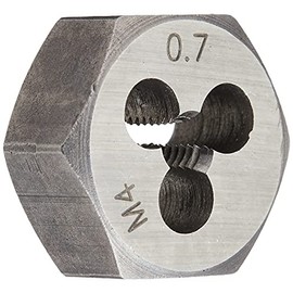 Ichinen Access Thread Master Tap Dice, Hex Dice, M4 x 0.03 inches (0.7 mm), 22234 Hex Size 0.7 inches (17 mm) (Alloy Tool Steel)
