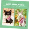 BESPORTBLE Dog Triangular Bandana Rainbow Stripe Pattern Pet Accessories for
