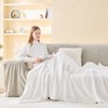 EMME Fluffy Soft Blanket Queen Size - 80"*90" Cream Soft