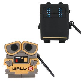 [2 PCS] Wifantien 3D Robot Case for Airpods 2/1 Case,3D Cute Cartoon Women Girls Kids Boys Cool Kawaii Two Style Robot Golem Shape Keychain Case for Airpods 2nd/Airpods 1st Case