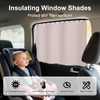 KIMOWOW Car Window Shade for Baby, Back Window Covers,Pink