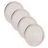 4PCS Door Speaker Grille Cover Round Aluminium Alloy Replacement for