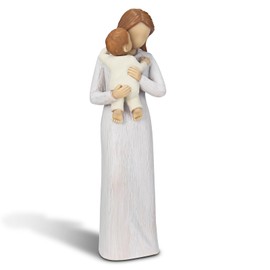 Carracci New Mum Gifts, Mother New Baby Figurines, Sculpted Hand-Painted Mummy and Baby Child Figures Statues, Gifts for Mum Birthday Mother’s Day Christmas