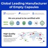 ATLEMISME Empty Capsules Size 1 500 count,Clear Empty Vegan Capsules