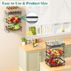 Giwil 3 Tier Countertop Fruit Mesh Basket for Kitchen, Vegetable