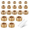 Ailbiuko 20 PCS Brass Pipe Plug 1/8" 1/4" 3/8" 1/2"