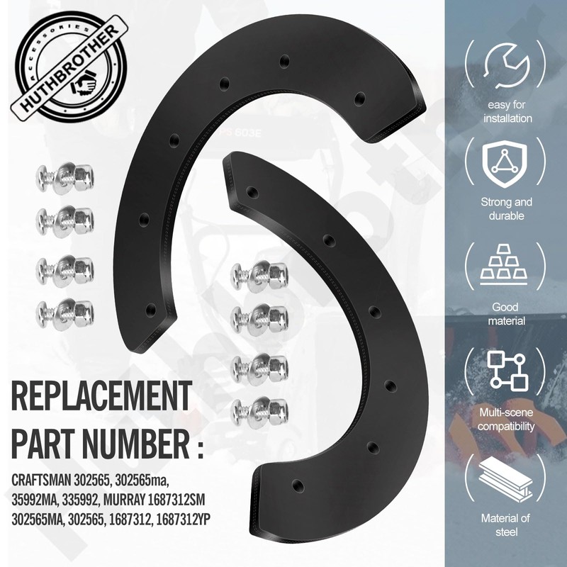 302565MA 327072MA Snow Thrower Paddle & Hardware - by Huthbrother,