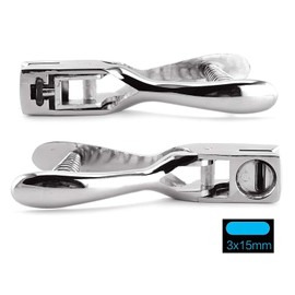 Hand Held ID Card Slot Hole Punch Metal Puncher Plier Punching Tool for ID Card Badge PVC Photo Tag